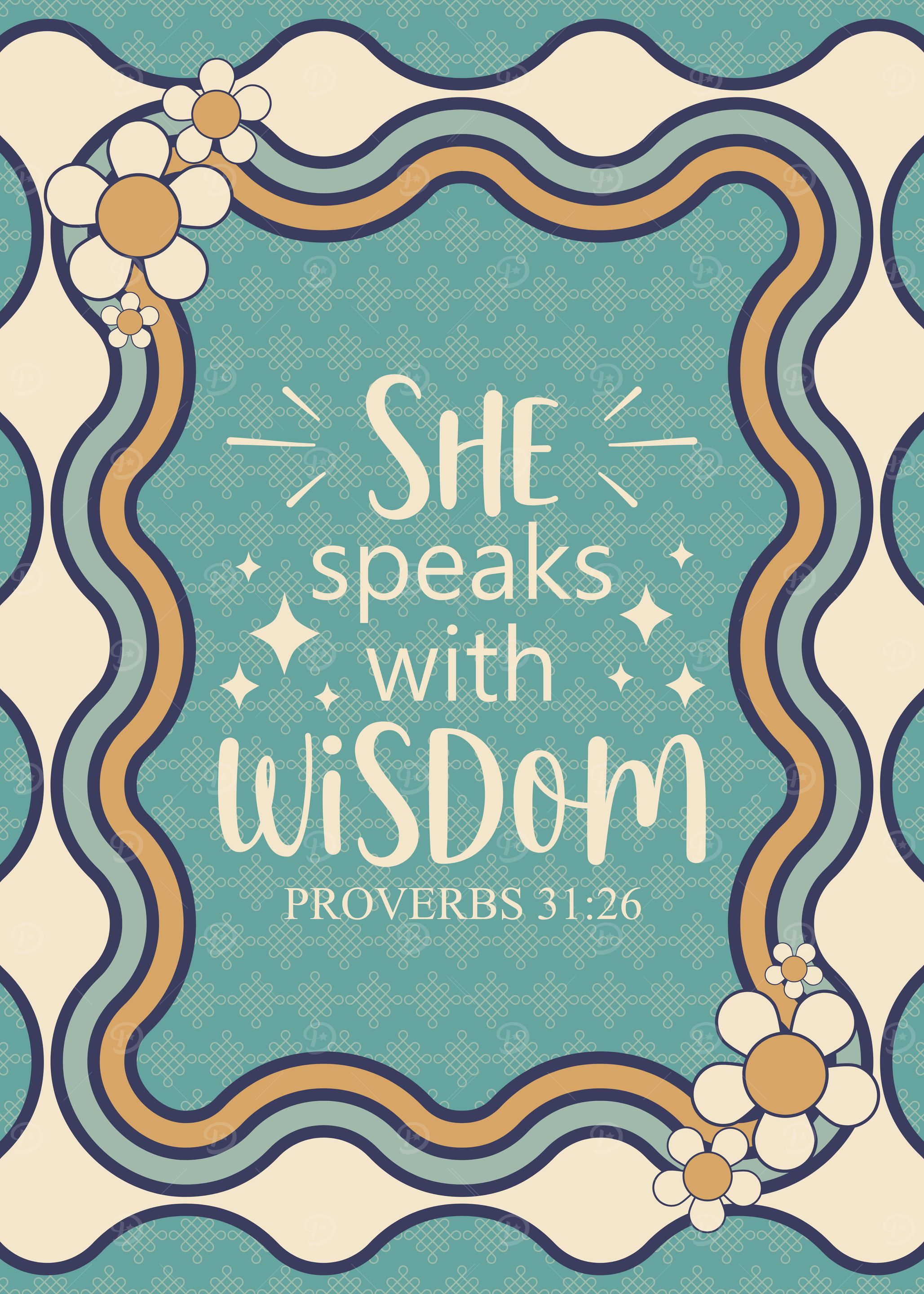 She Speaks with Wisdom Art