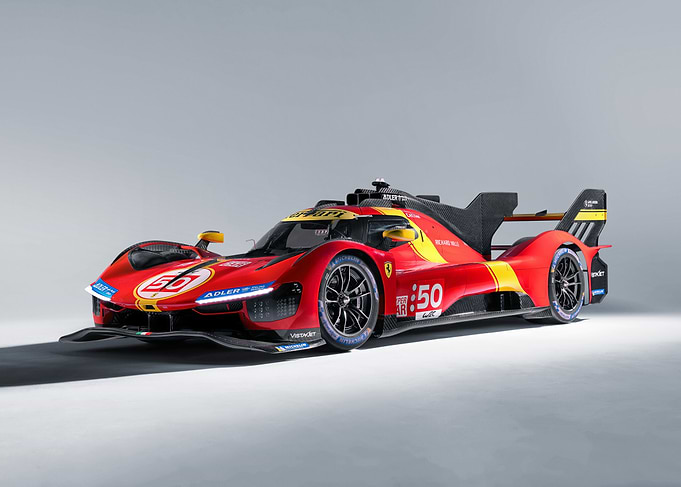 Red and Yellow Ferrari Race Car