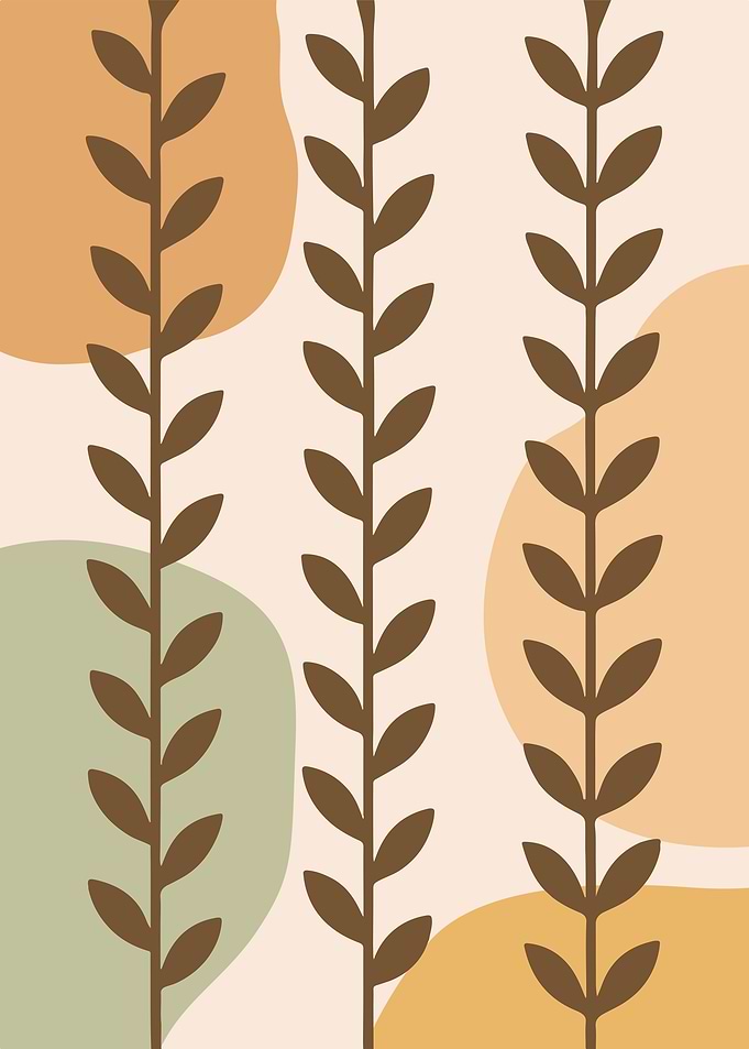 Abstract Botanical Pattern