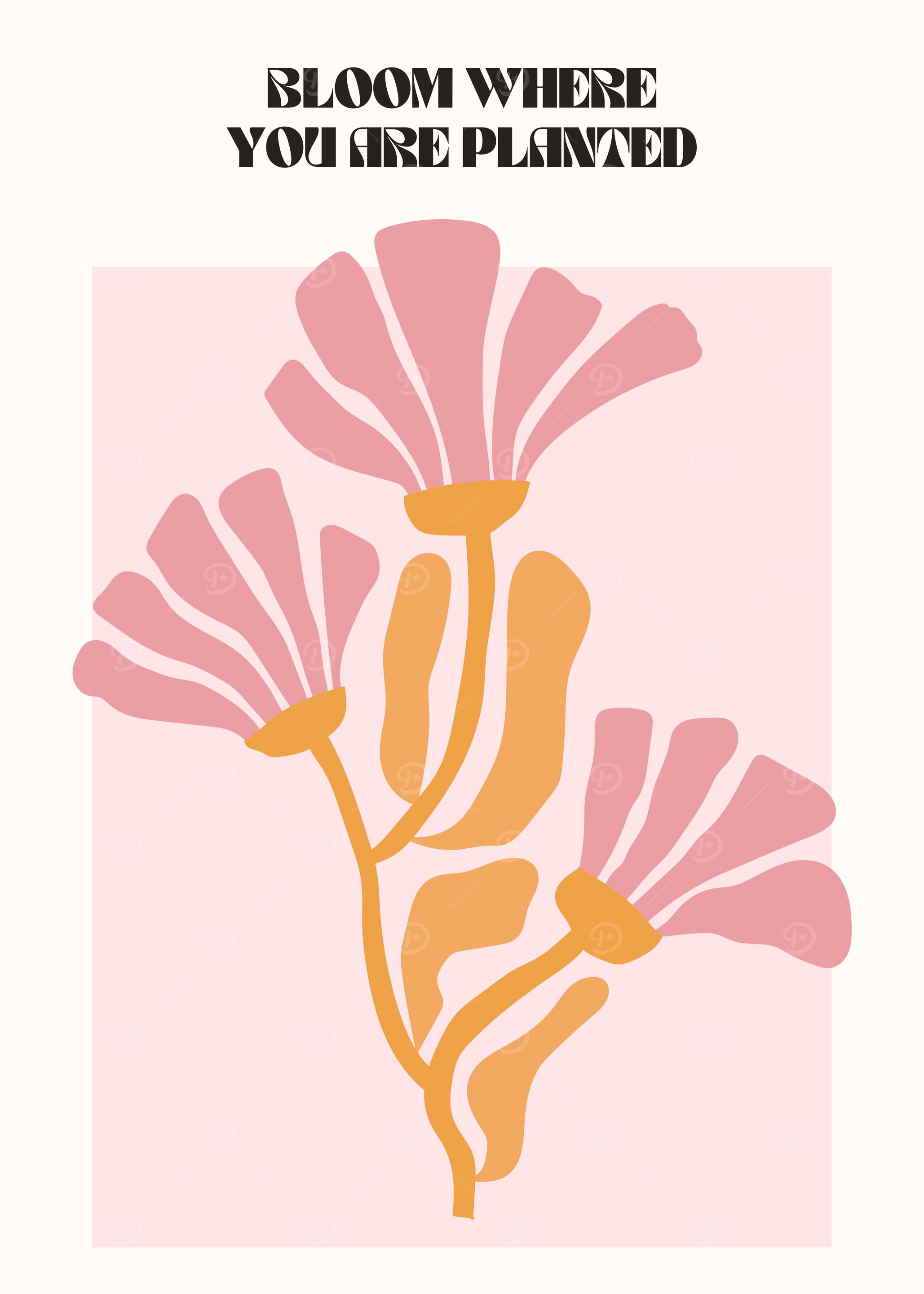 Bloom Where You Are Planted Art
