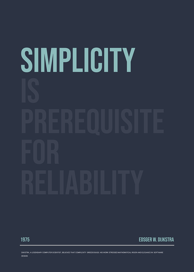 Simplicity is Prerequisite for Reliability Programming