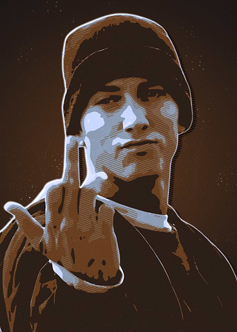 Eminem Middle Finger Pop Art