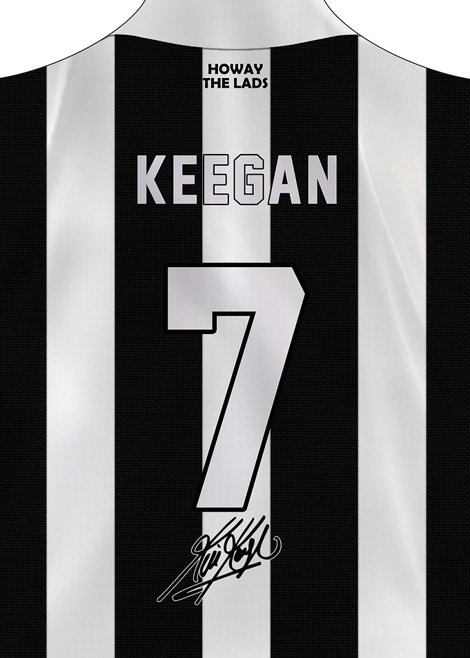 Kevin Keegan 7 Newcastle Football Shirt