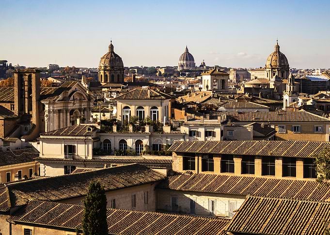 Rome Cityscape with Domes and Rooftops