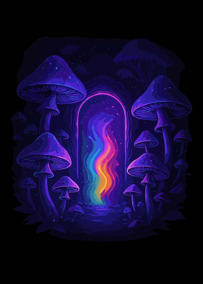 Mushroom Portal Digital Art