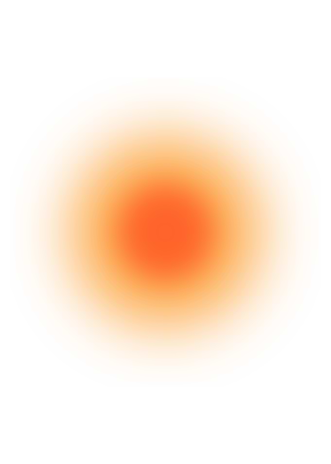 Orange Gradient Circle on White