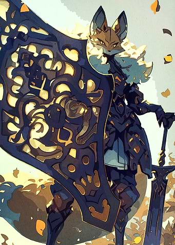 Fox Knight Shield Sword