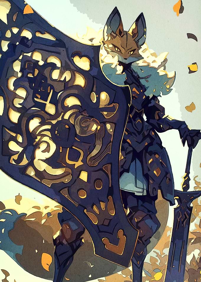 Fox Knight Shield Sword
