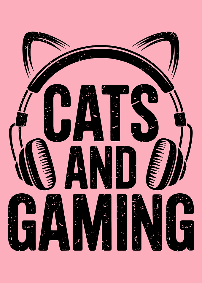 Cats and Gaming Graphic Design