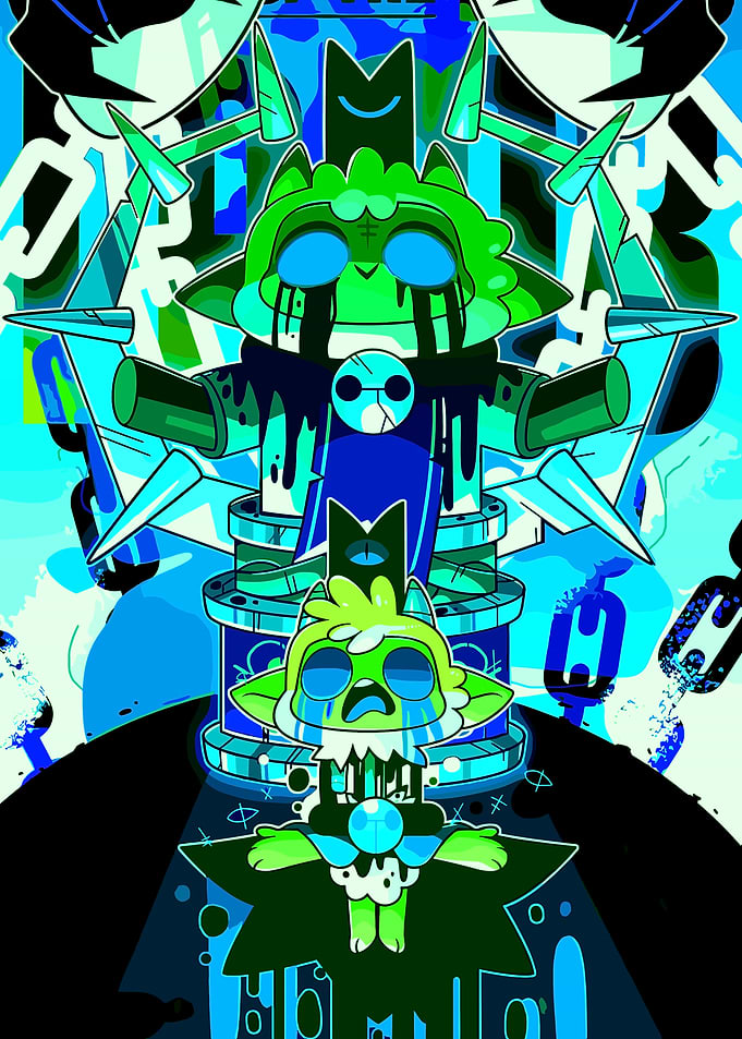 Cult of the lamb game poster