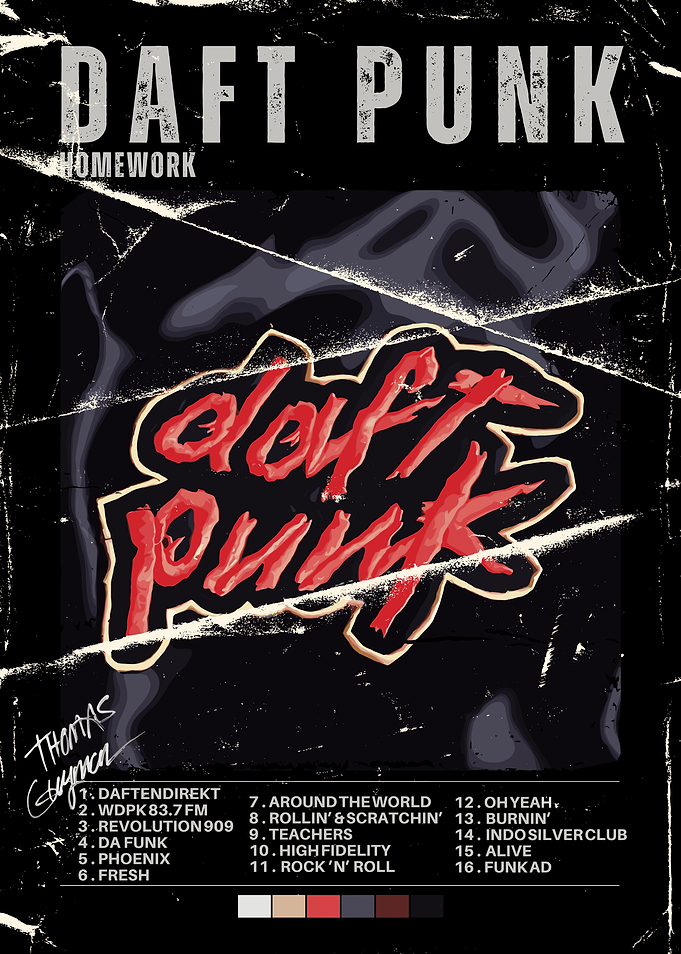 Daft Punk Homework Album Cover