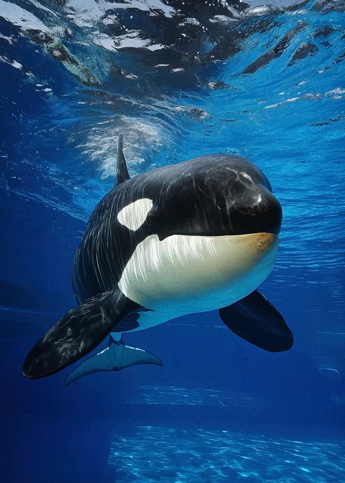 Underwater Orca Portrait