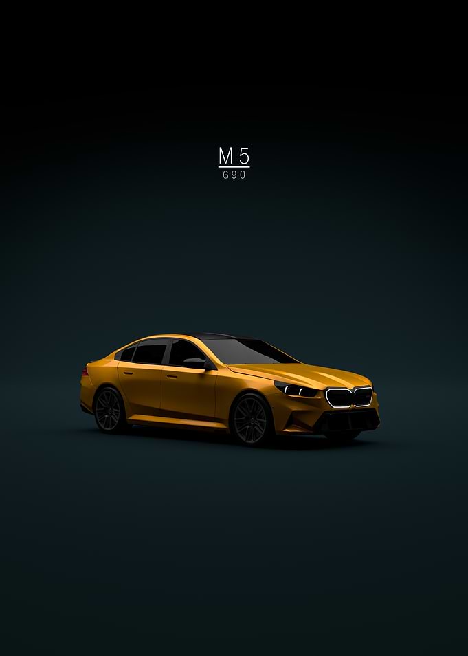 BMW M5 G90 2025 Orange Front
