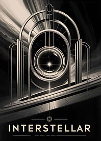 Interstellar Art Deco Poster