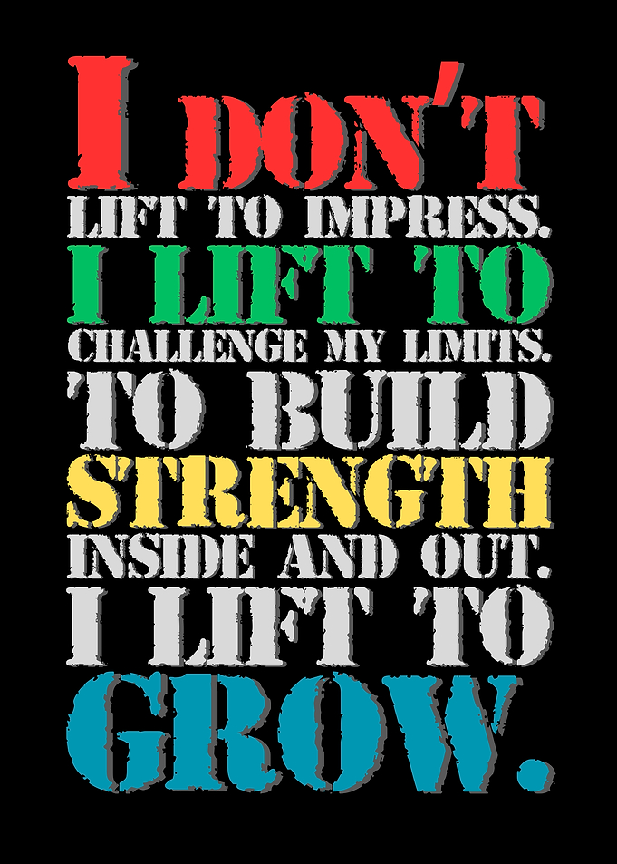 Motivational Lifting Quote on Black Background