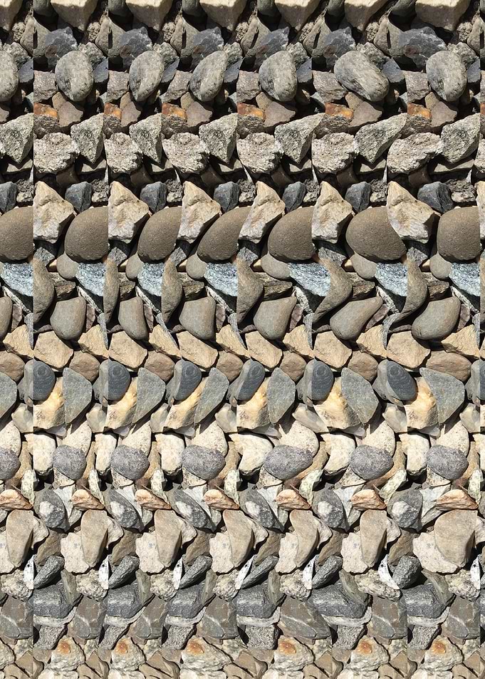 Autostereogram of Rocks