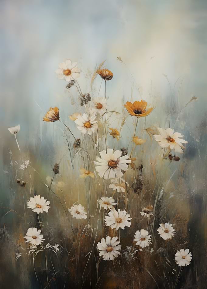 Floral Field Painting