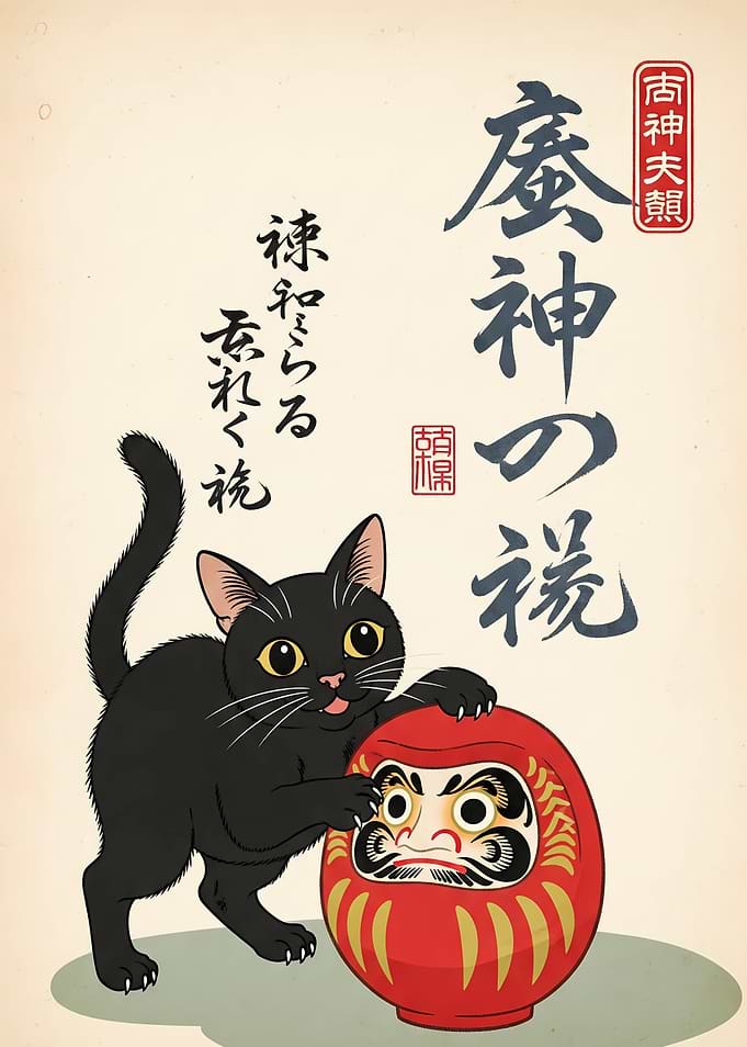 Black Japanese Cat