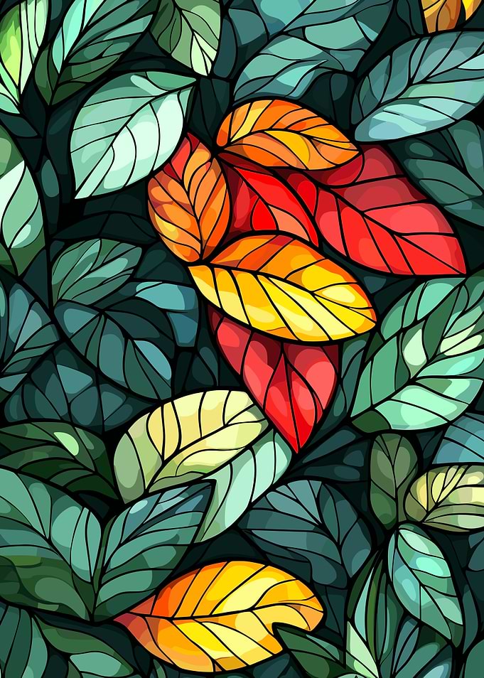 Colorful Leaves Pattern