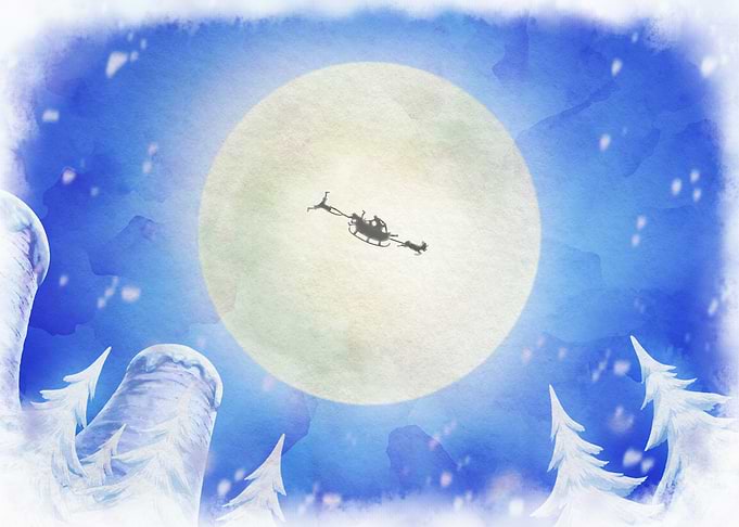 Iconic Watercolor - Is that Santa?
