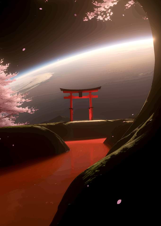 Torii Gate In Space