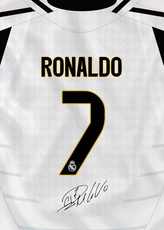 Cristiano Ronaldo Madrid Jersey Number 7