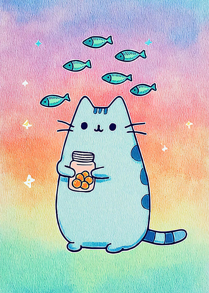 Cute Cat Fis Treats