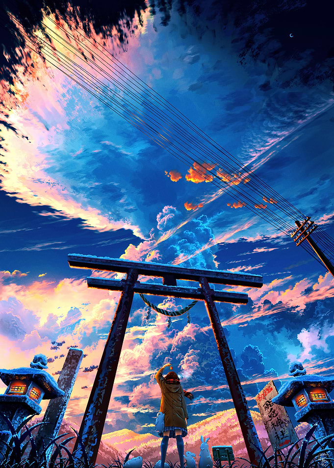 Torii Gate at Sunset