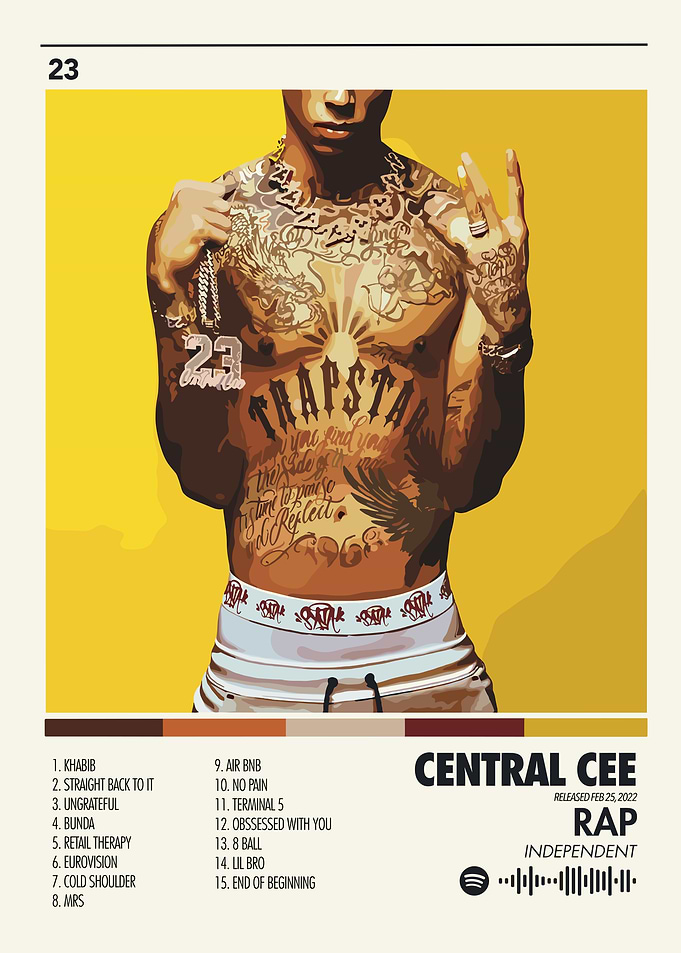 Central Cee 23 Album Cover Art