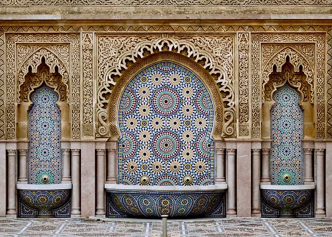 Moroccan Mosaic Fountain