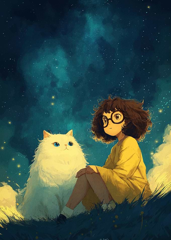 Gir Cat Starry Sky