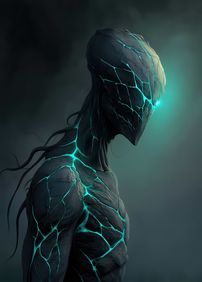 Teal Alien Creature