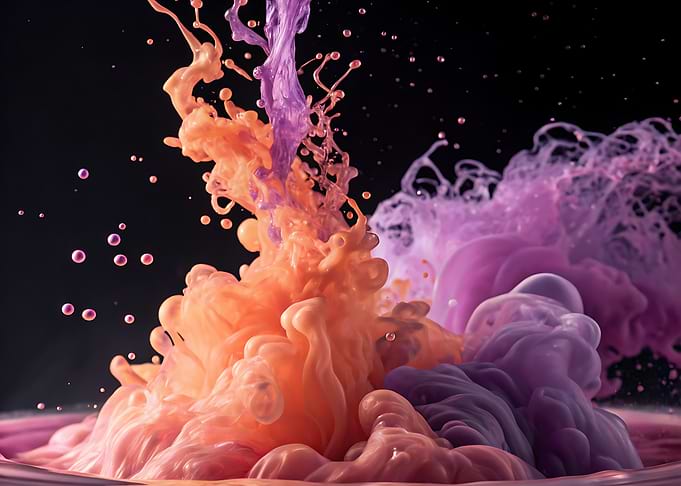 Colorful Ink Explosion
