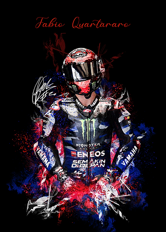 Fabio Quartararo Racing Portrait