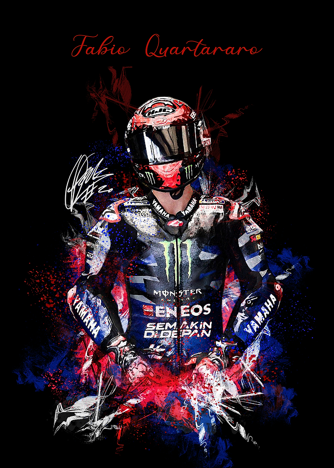 Fabio Quartararo Racing Portrait