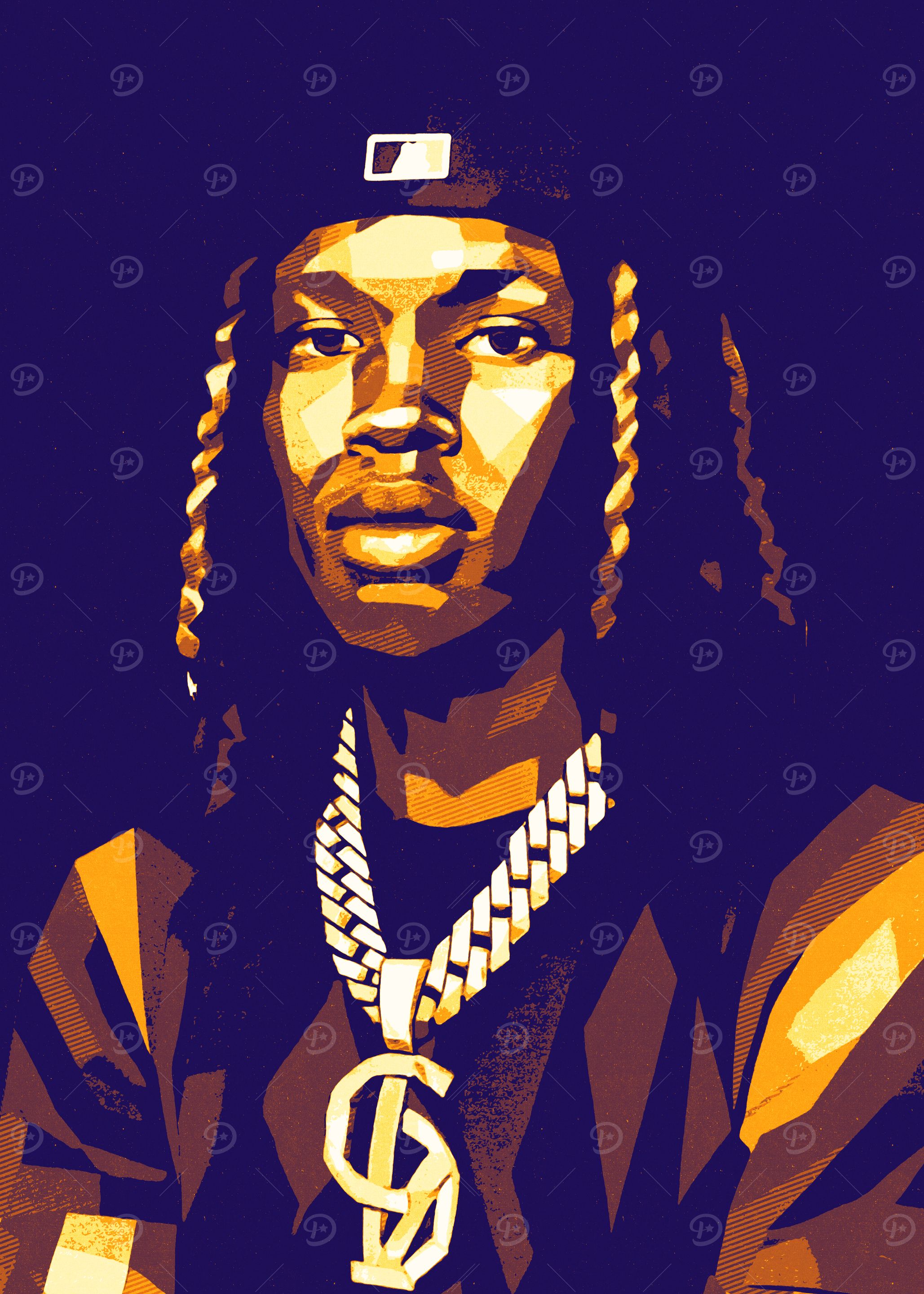 King Von Portrait Art