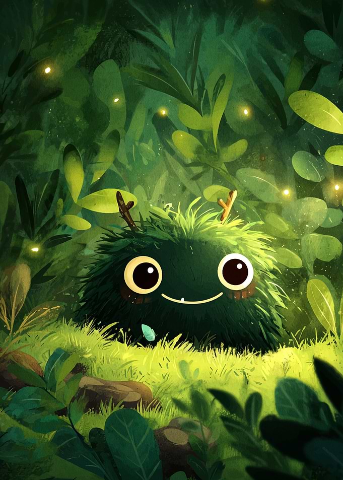 Cute Forest Creature Illustration