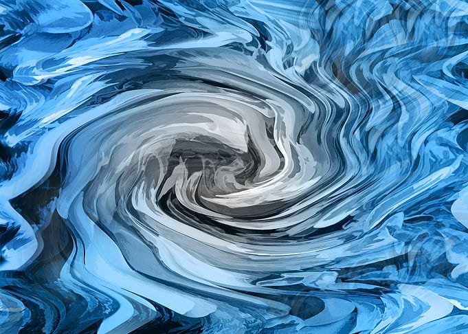 Abstract Blue Swirl ADS1