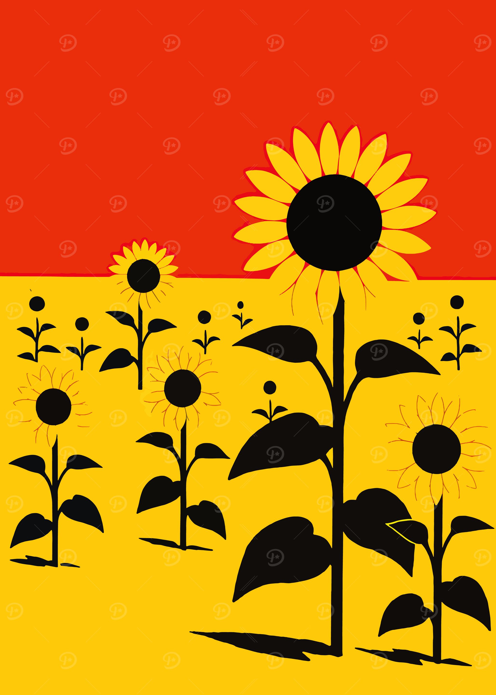 Stylized Sunflower
