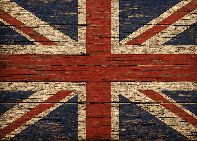Distressed Union Jack on Wood