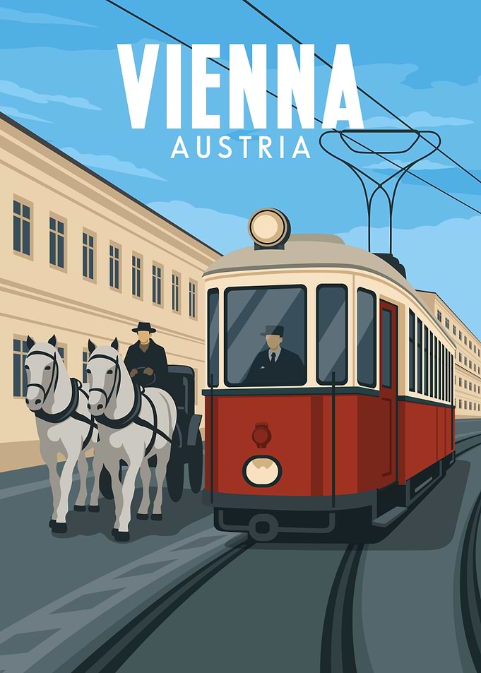 Vienna Austria Travel Poster