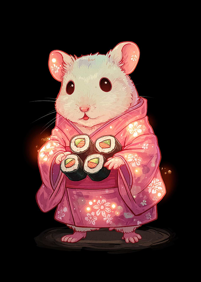 Sushi Rat in Kimono