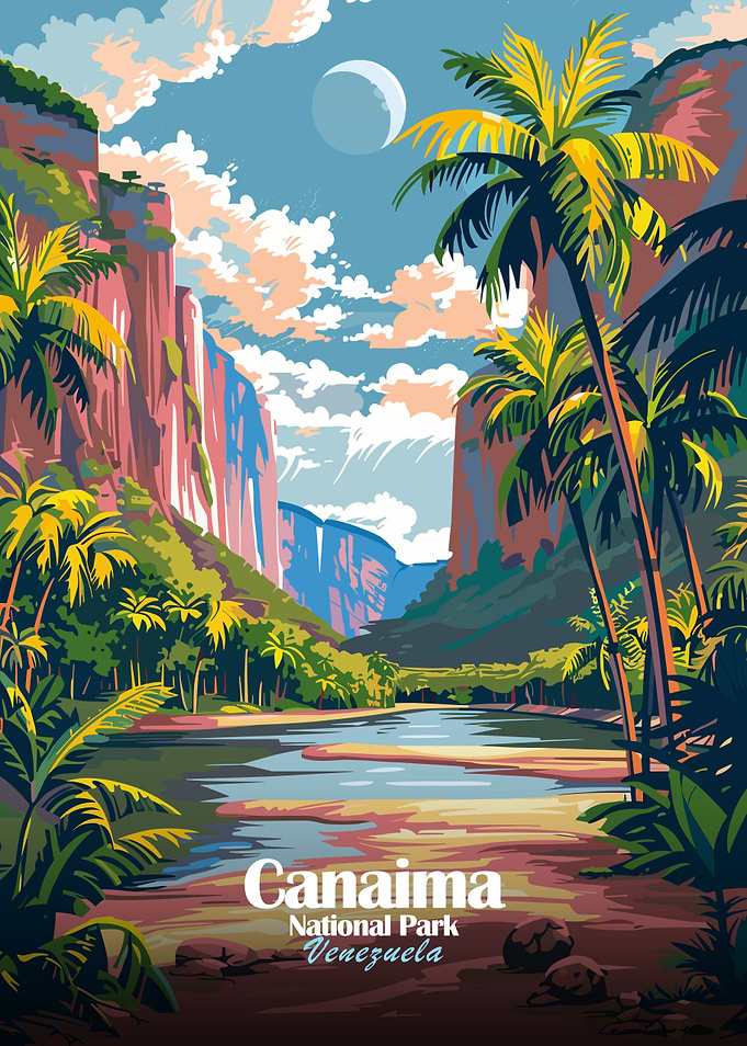 Canaima National Park, Venezuela Illustration