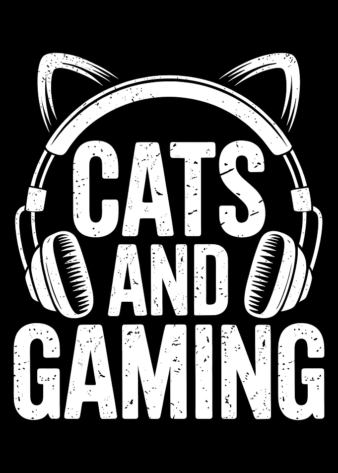 Cats and Gaming Graphic