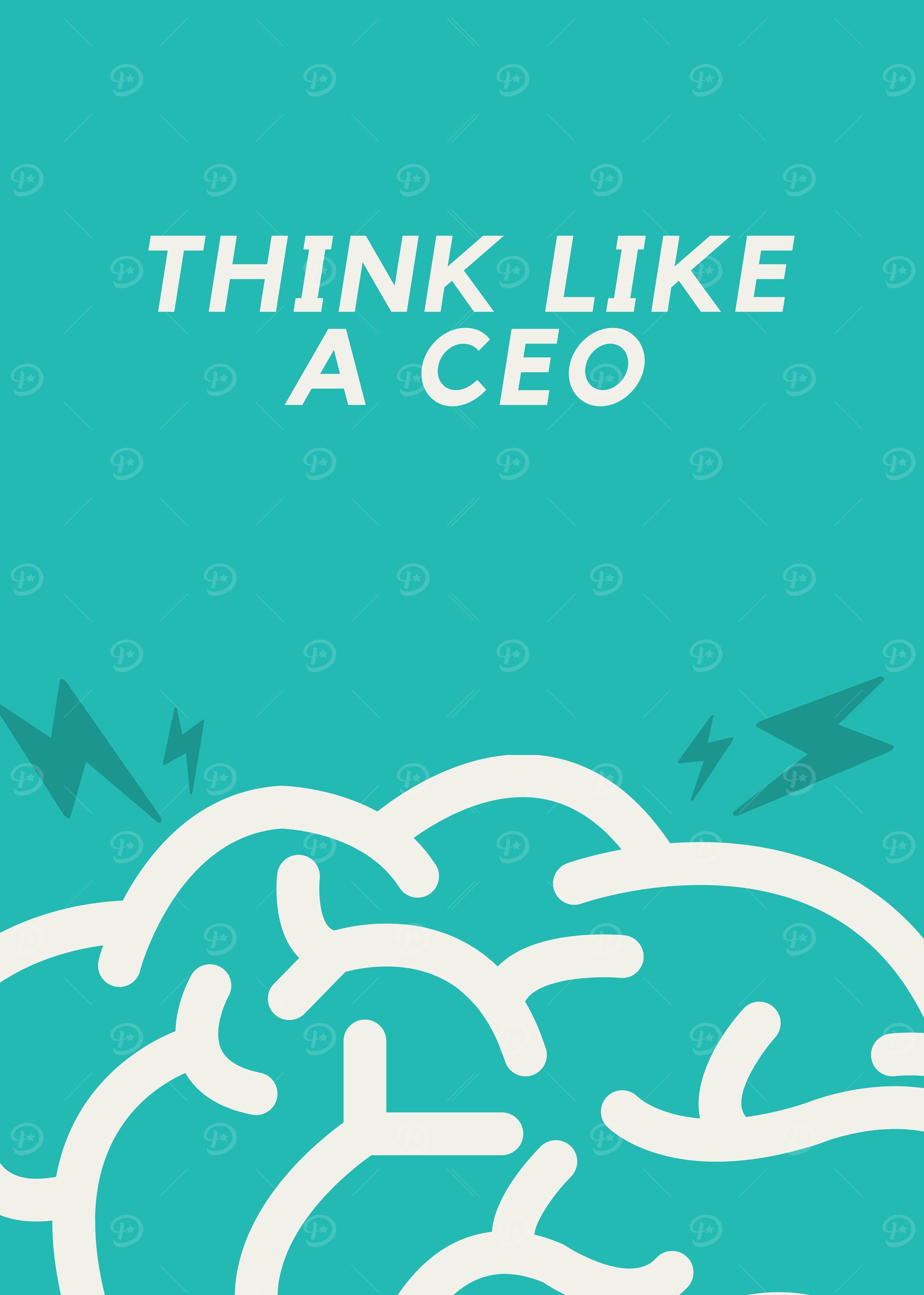 Think Like a CEO Grind Like a Hustler – Motivational Wall Art