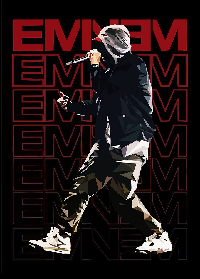 Eminem Polygon Art