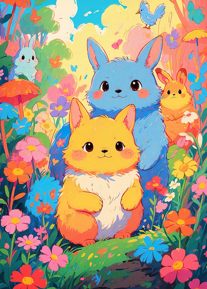 Animals Floral Landscape