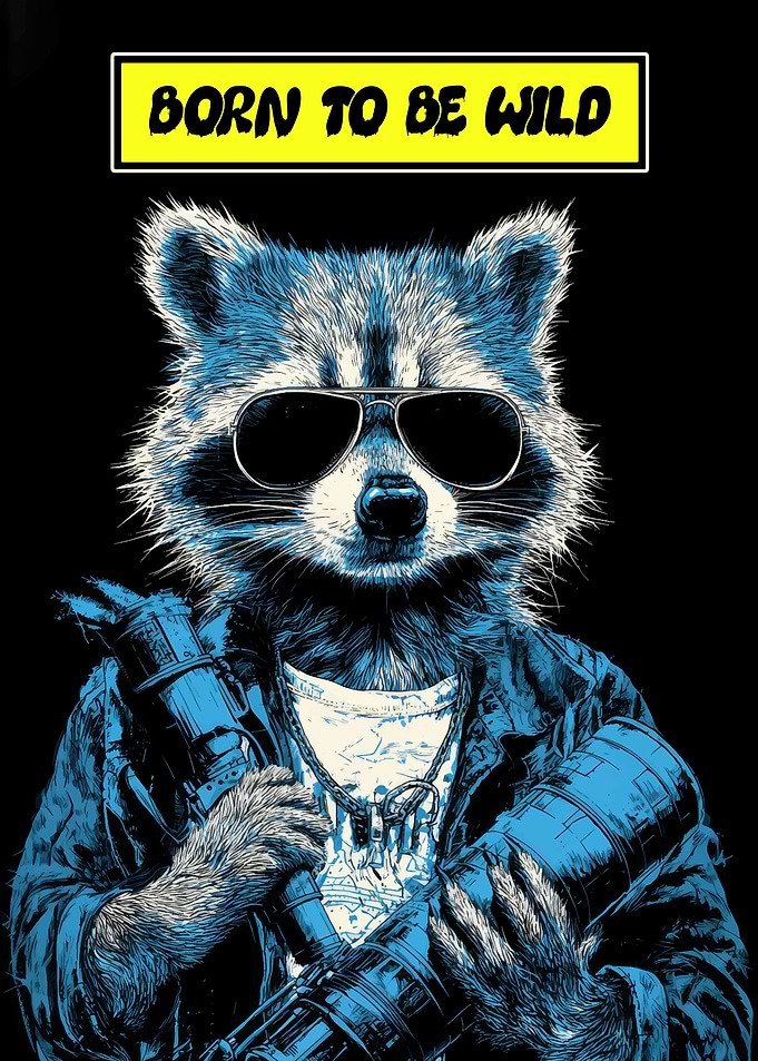 Born to be Wild Raccoon