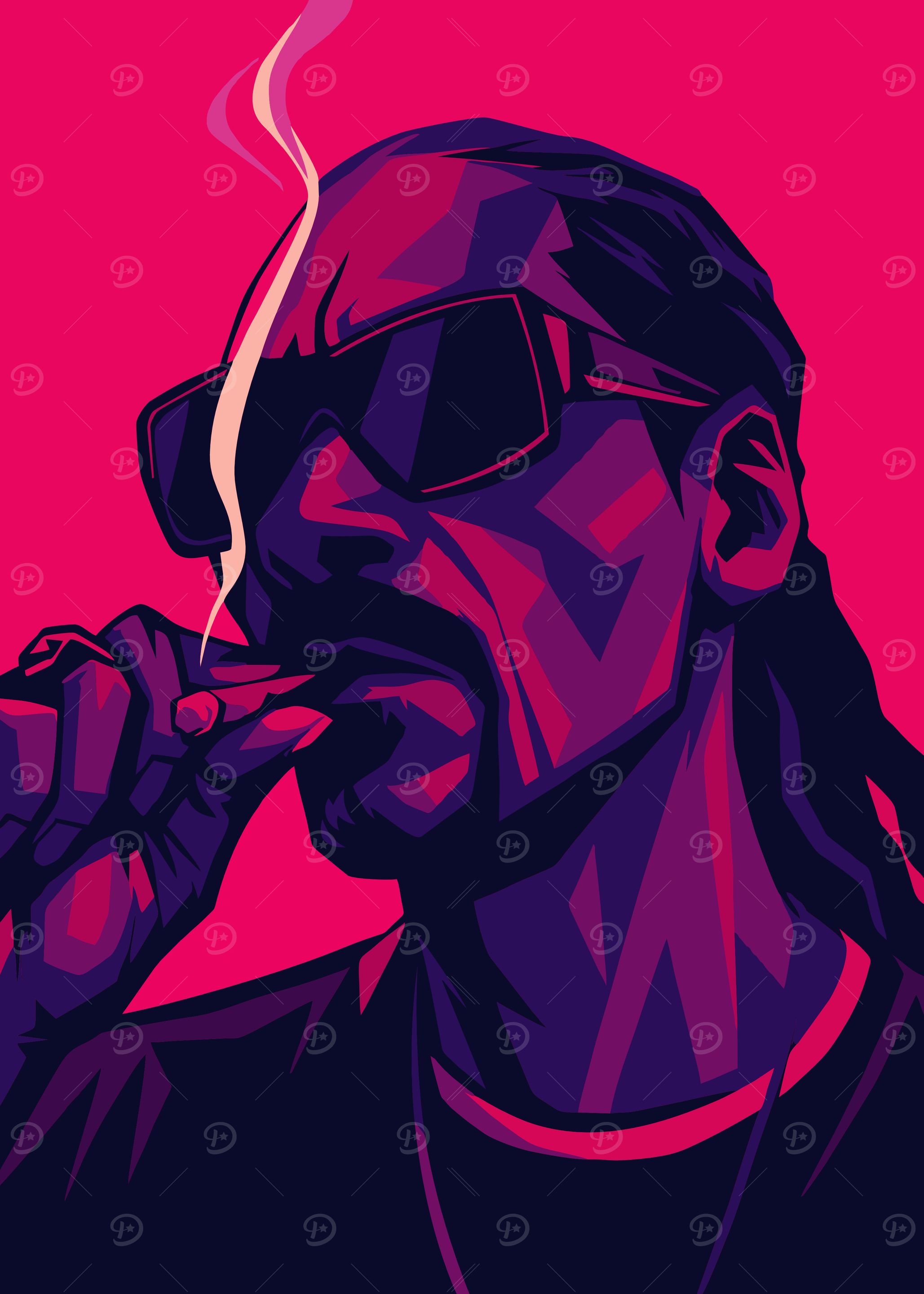 Snoop Dogg Smoking Portrait