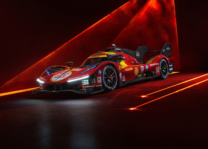 Ferrari Race Car Studio Shot